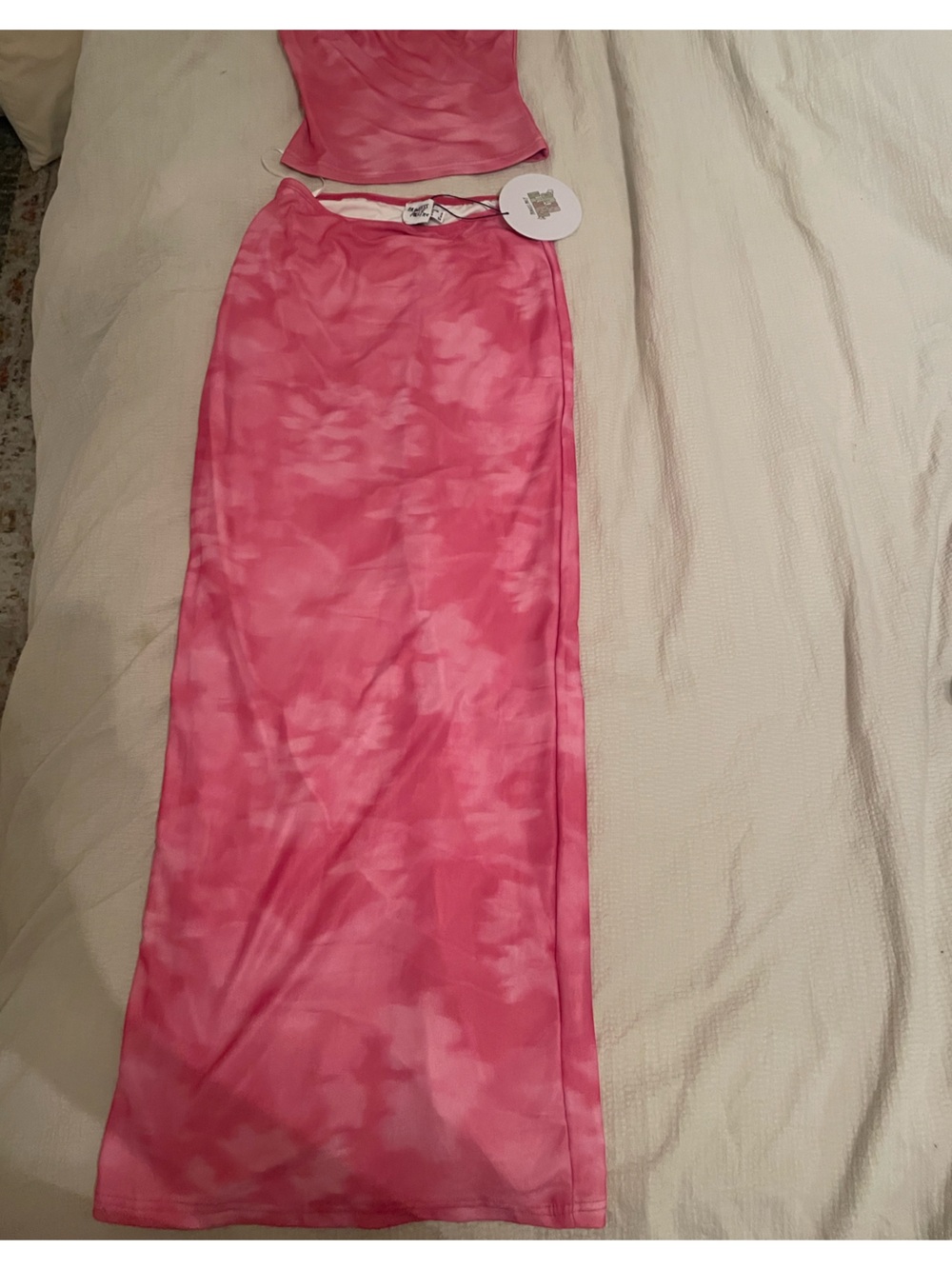 Princess Polly Bright Pink Skirt and Top NWT